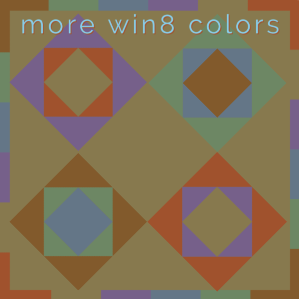 W3 Win8 Muted Colors